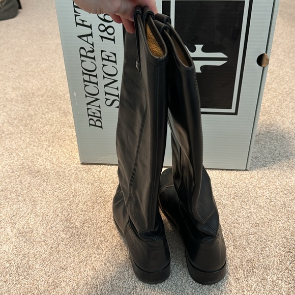 Frye Women’s Melissa Button Black Leather Boots - Picture 4 of 9